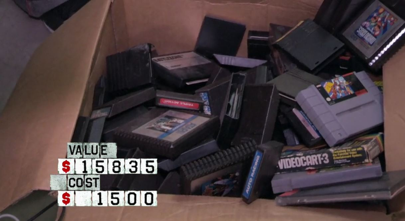 Illustration for article titled Storage Wars Buyer Finds $45,000 Worth of Classic Games